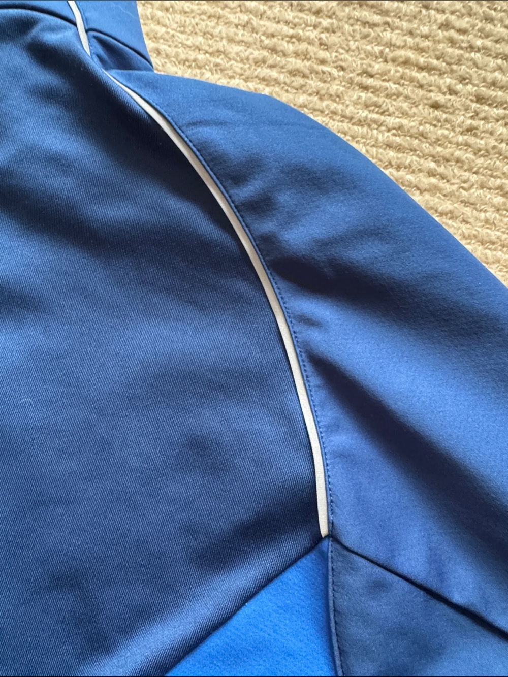 Men's Blue Performance Softshell Jacket - Picture 8 of 8